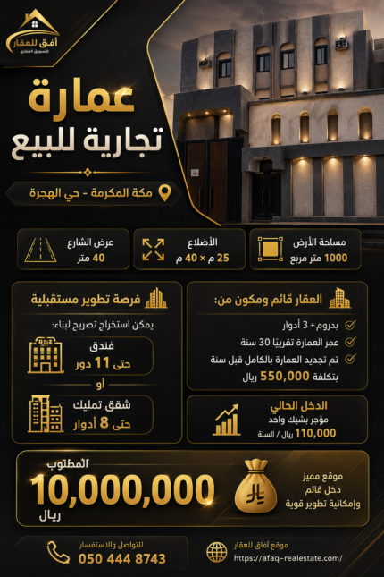 عمارة تجارية للبيع